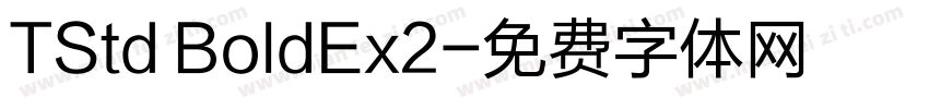 TStd BoldEx2字体转换